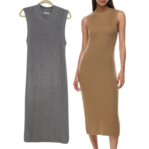 Babaton Dresses & Skirts - Babaton Aesthetica Dress Grey Size Medium Aritzia #103660